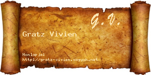 Gratz Vivien névjegykártya